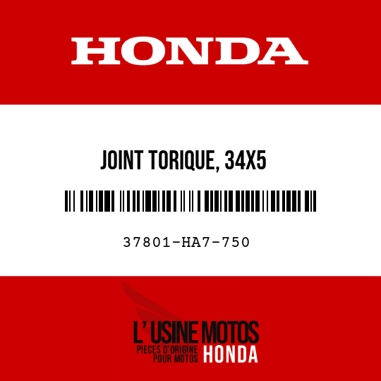 image de 37801-HA7-750 JOINT TORIQUE, 34X5