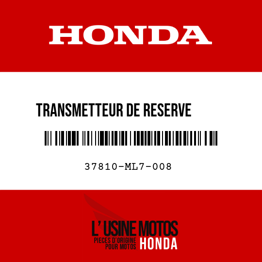 image de 37810-ML7-008 TRANSMETTEUR DE RESERVE       D'ESSENCE