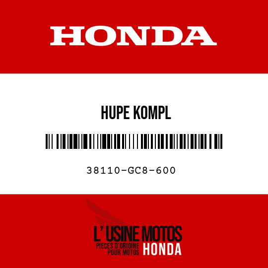 image de 38110-GC8-600 HUPE KOMPL