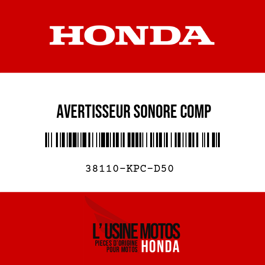 image de 38110-KPC-D50 AVERTISSEUR SONORE COMP