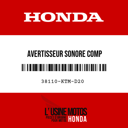 image de 38110-KTM-D20 AVERTISSEUR SONORE COMP