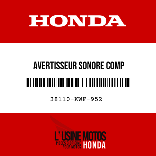 image de 38110-KWF-952 AVERTISSEUR SONORE COMP