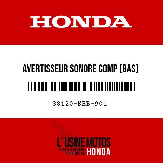 image de 38120-KEB-901 AVERTISSEUR SONORE COMP (BAS)