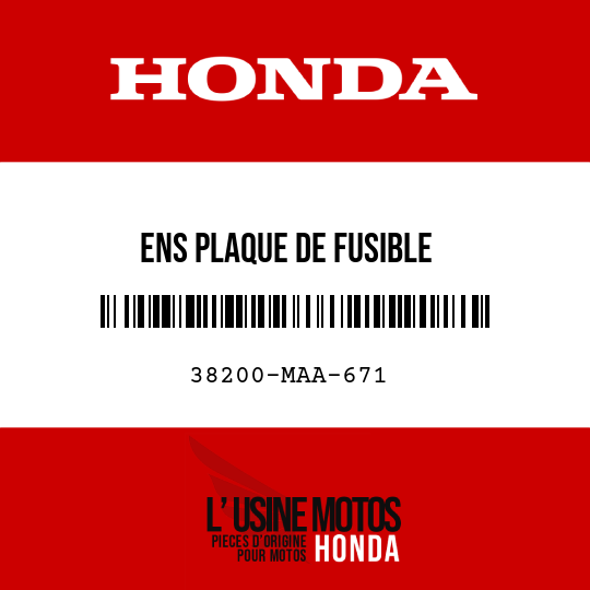 image de 38200-MAA-671 ENS PLAQUE DE FUSIBLE