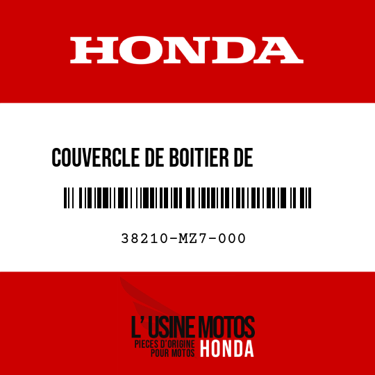 image de 38210-MZ7-000 COUVERCLE DE BOITIER DE       FUSIBLE