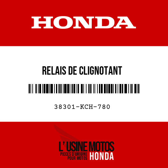 image de 38301-KCH-780 RELAIS DE CLIGNOTANT