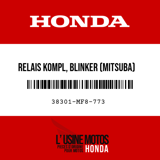 image de 38301-MF8-773 RELAIS KOMPL, BLINKER (MITSUBA)