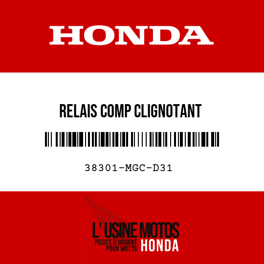 image de 38301-MGC-D31 RELAIS COMP CLIGNOTANT