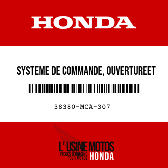 image de 38380-MCA-307 SYSTEME DE COMMANDE, OUVERTUREET FERMETURE DE COFFRE
