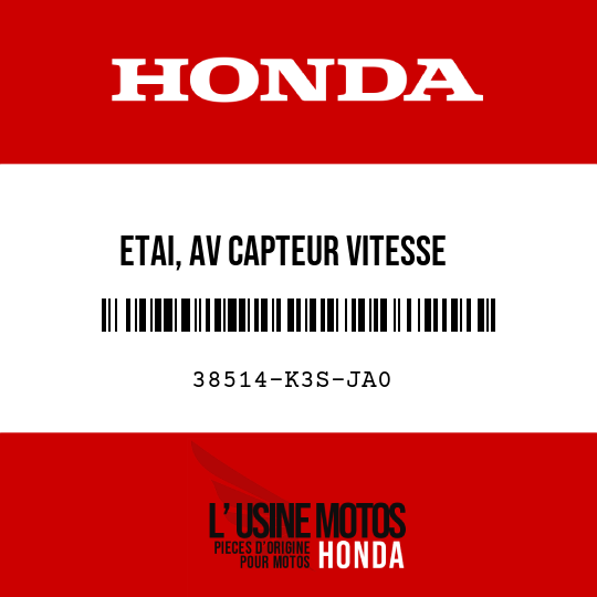 image de 38514-K3S-JA0 ETAI, AV CAPTEUR VITESSE