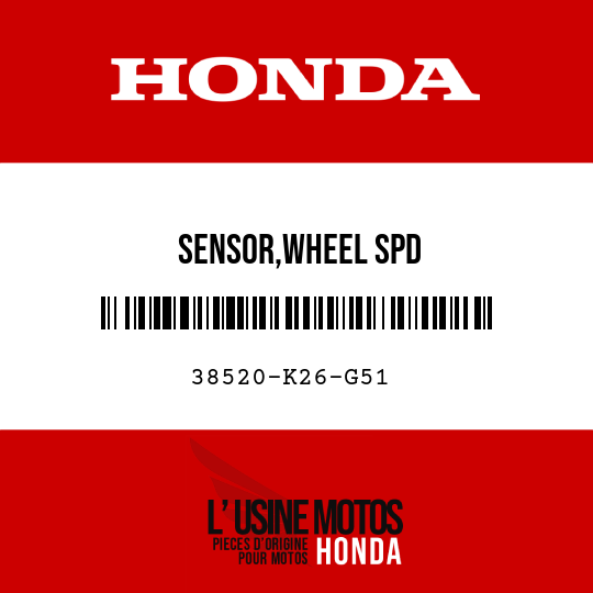 image de 38520-K26-G51 SENSOR,WHEEL SPD