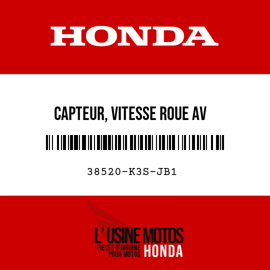 image de 38520-K3S-JB1 CAPTEUR, VITESSE ROUE AV