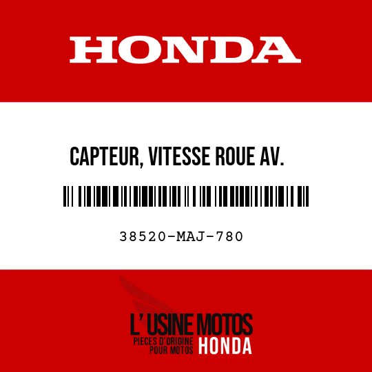 image de 38520-MAJ-780 CAPTEUR, VITESSE ROUE AV.