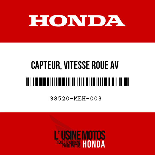 image de 38520-MEH-003 CAPTEUR, VITESSE ROUE AV