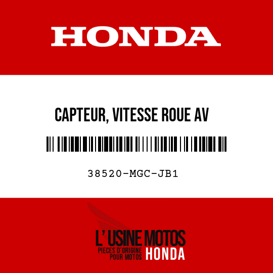 image de 38520-MGC-JB1 CAPTEUR, VITESSE ROUE AV