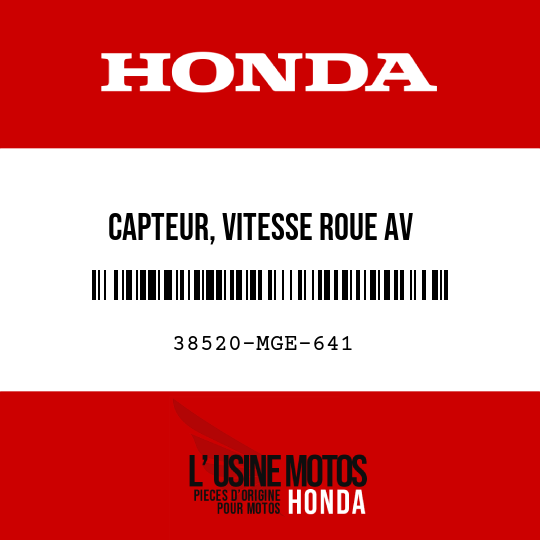 image de 38520-MGE-641 CAPTEUR, VITESSE ROUE AV