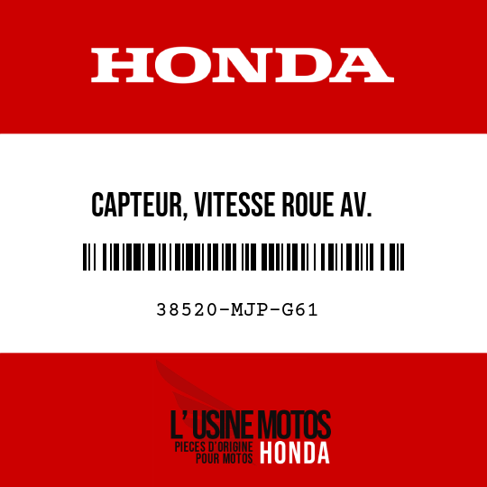 image de 38520-MJP-G61 CAPTEUR, VITESSE ROUE AV.
