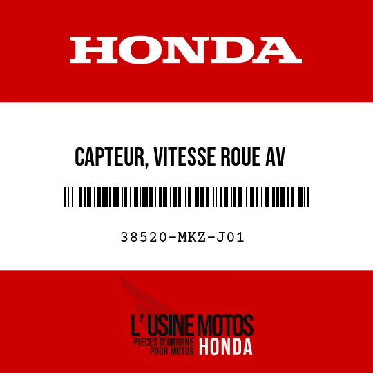 image de 38520-MKZ-J01 CAPTEUR, VITESSE ROUE AV