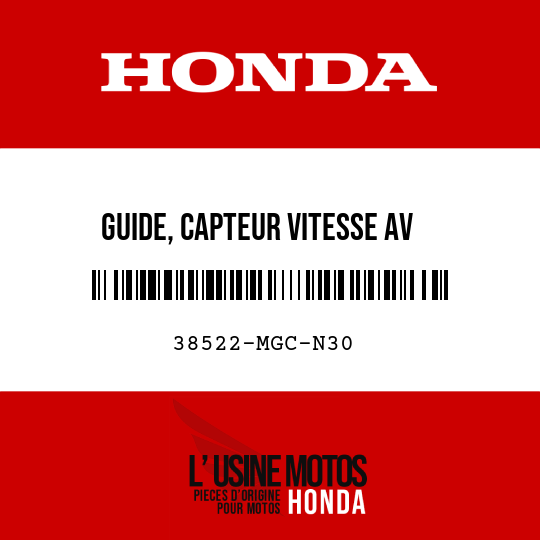 image de 38522-MGC-N30 GUIDE, CAPTEUR VITESSE AV