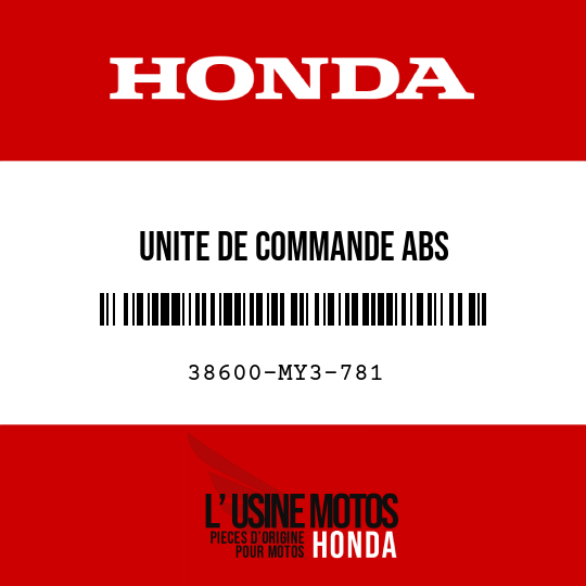 image de 38600-MY3-781 UNITE DE COMMANDE ABS