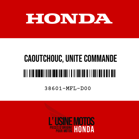 image de 38601-MFL-D00 CAOUTCHOUC, UNITE COMMANDE