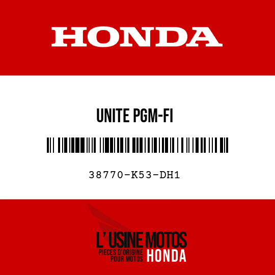 image de 38770-K53-DH1 UNITE PGM-FI