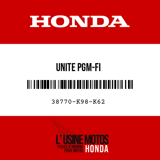 image de 38770-K98-K62 UNITE PGM-FI
