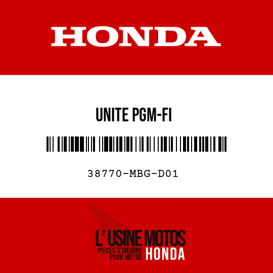 image de 38770-MBG-D01 UNITE PGM-FI
