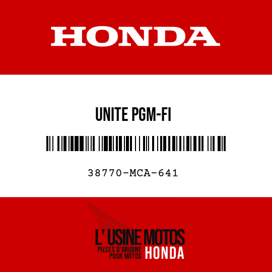 image de 38770-MCA-641 UNITE PGM-FI