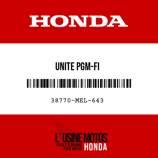 image de 38770-MEL-643 UNITE PGM-FI