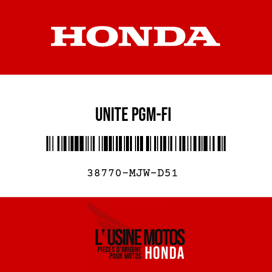 image de 38770-MJW-D51 UNITE PGM-FI