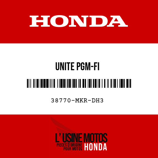 image de 38770-MKR-DH3 UNITE PGM-FI