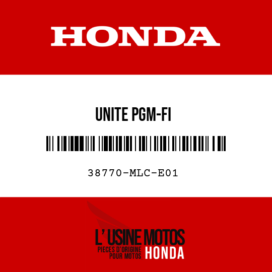 image de 38770-MLC-E01 UNITE PGM-FI