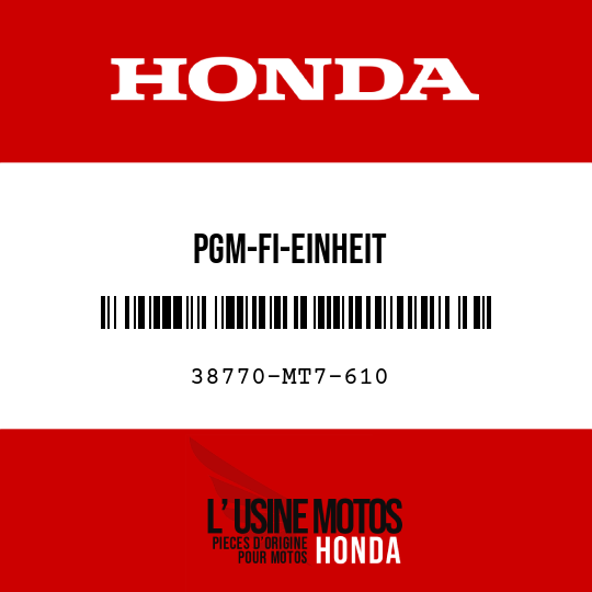 image de 38770-MT7-610 PGM-FI-EINHEIT
