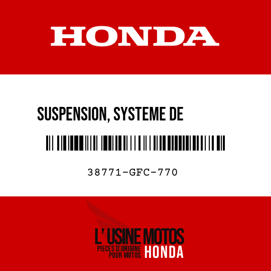 image de 38771-GFC-770 SUSPENSION, SYSTEME DE        CONTROLE DE MOTEUR