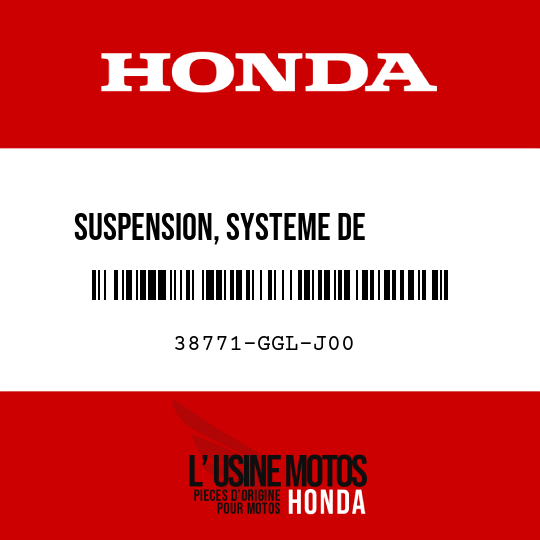 image de 38771-GGL-J00 SUSPENSION, SYSTEME DE        CONTROLE DE MOTEUR