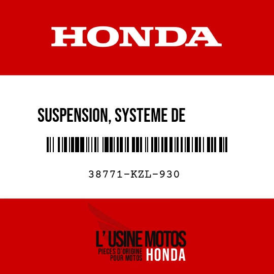 image de 38771-KZL-930 SUSPENSION, SYSTEME DE        CONTROLE DE MOTEUR