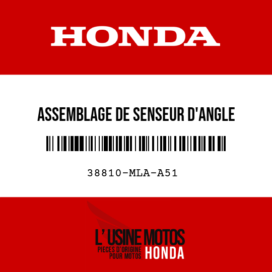 image de 38810-MLA-A51 ASSEMBLAGE DE SENSEUR D'ANGLE (40DEGREE)