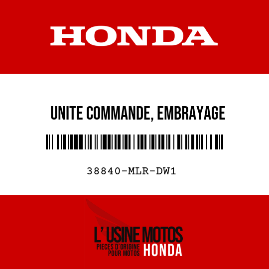 image de 38840-MLR-DW1 UNITE COMMANDE, EMBRAYAGE