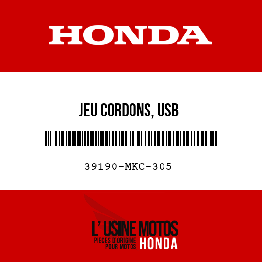 image de 39190-MKC-305 JEU CORDONS, USB