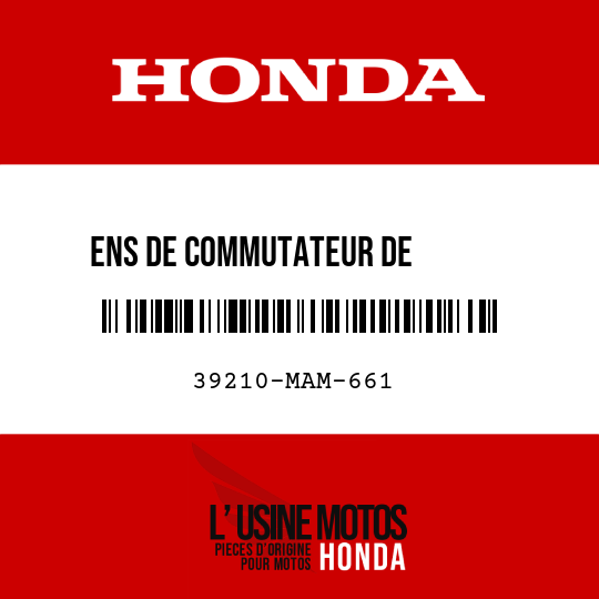 image de 39210-MAM-661 ENS DE COMMUTATEUR DE        RADIO/CASSETTE