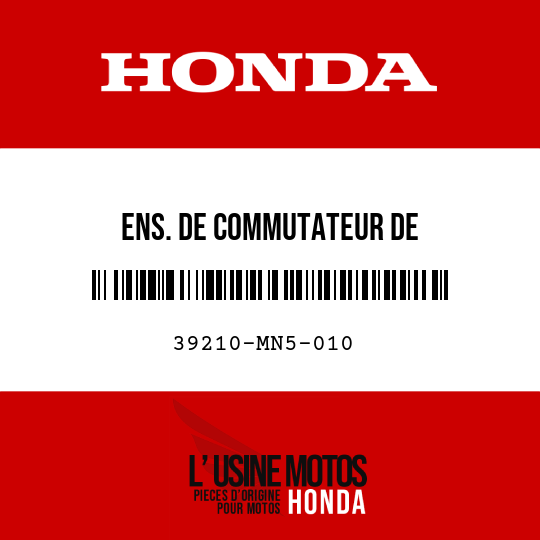 image de 39210-MN5-010 ENS. DE COMMUTATEUR DE RADIO/CASSETTE