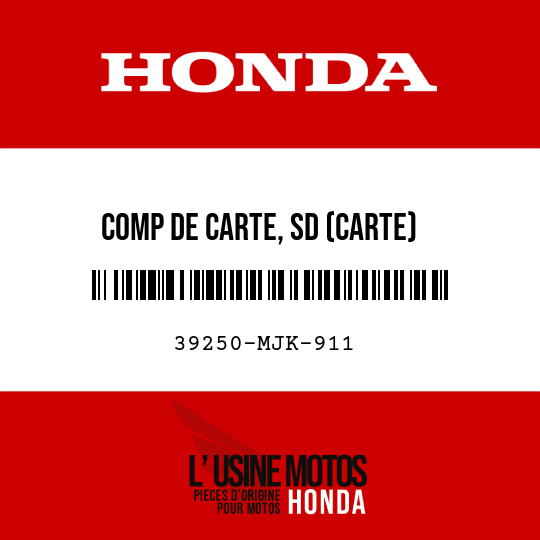 image de 39250-MJK-911 COMP DE CARTE, SD (CARTE)