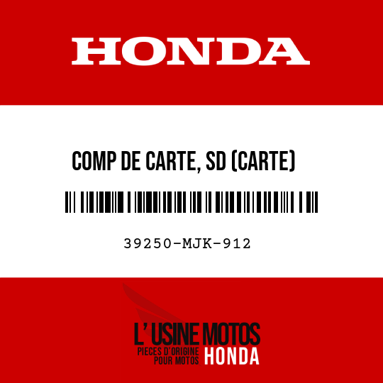 image de 39250-MJK-912 COMP DE CARTE, SD (CARTE)