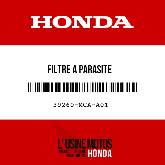 image de 39260-MCA-A01 FILTRE A PARASITE