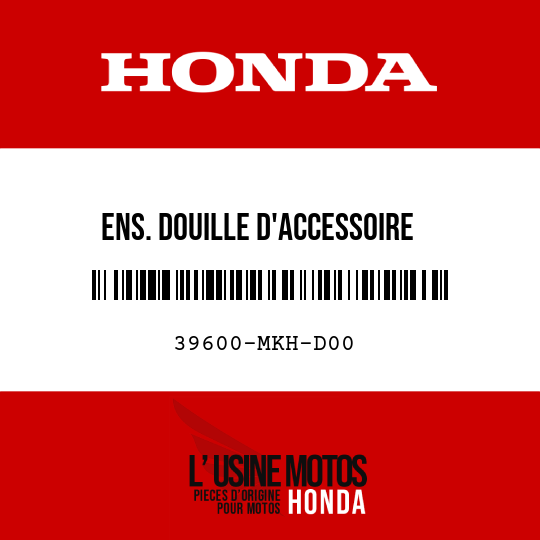 image de 39600-MKH-D00 ENS. DOUILLE D'ACCESSOIRE