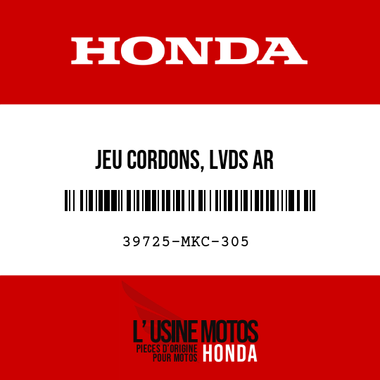 image de 39725-MKC-305 JEU CORDONS, LVDS AR