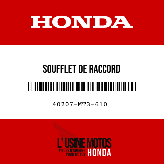 image de 40207-MT3-610 SOUFFLET DE RACCORD