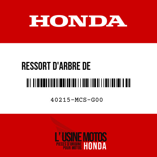 image de 40215-MCS-G00 RESSORT D'ARBRE DE            TRANSMISSION