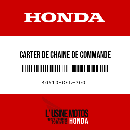 image de 40510-GEL-700 CARTER DE CHAINE DE COMMANDE
